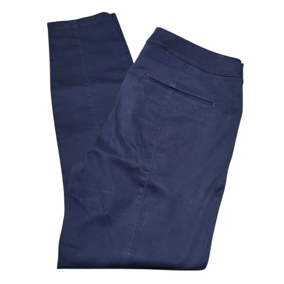 LOFT Navy Sutton skinny ankle trousers - Picture 1 of 3